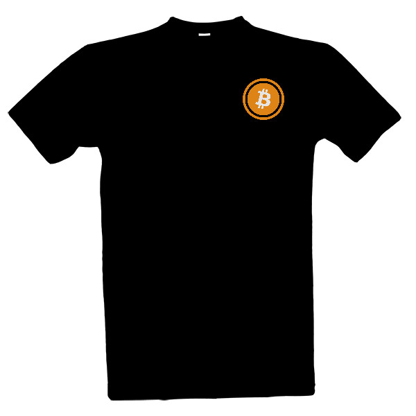 Tričko s potiskem Bitcoin tričko