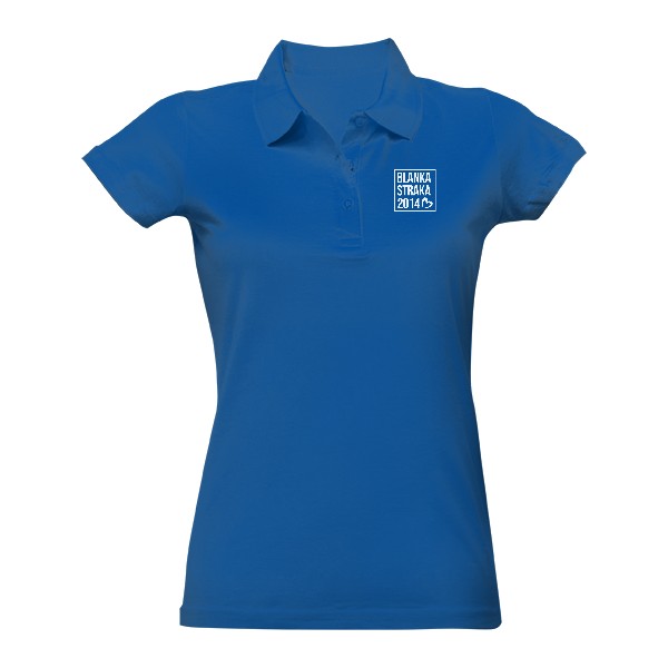Dámská polokošile Single s potiskem Blanka Straka White Heart Blue