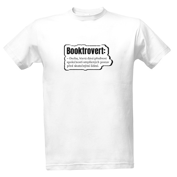 Tričko s potlačou Booktrovert