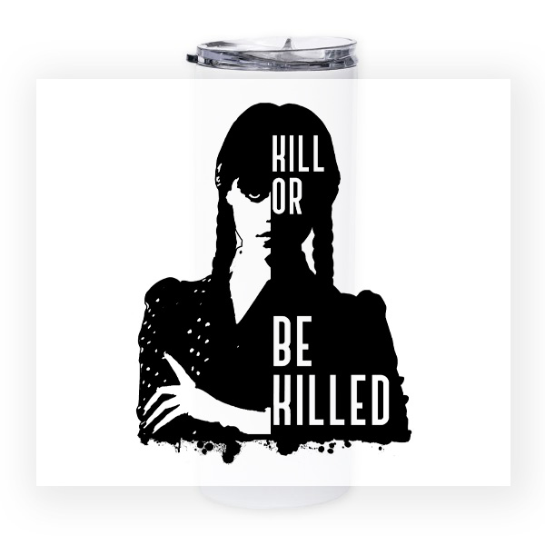 Celopotlač na svietiaci téglik Wednesday Addams