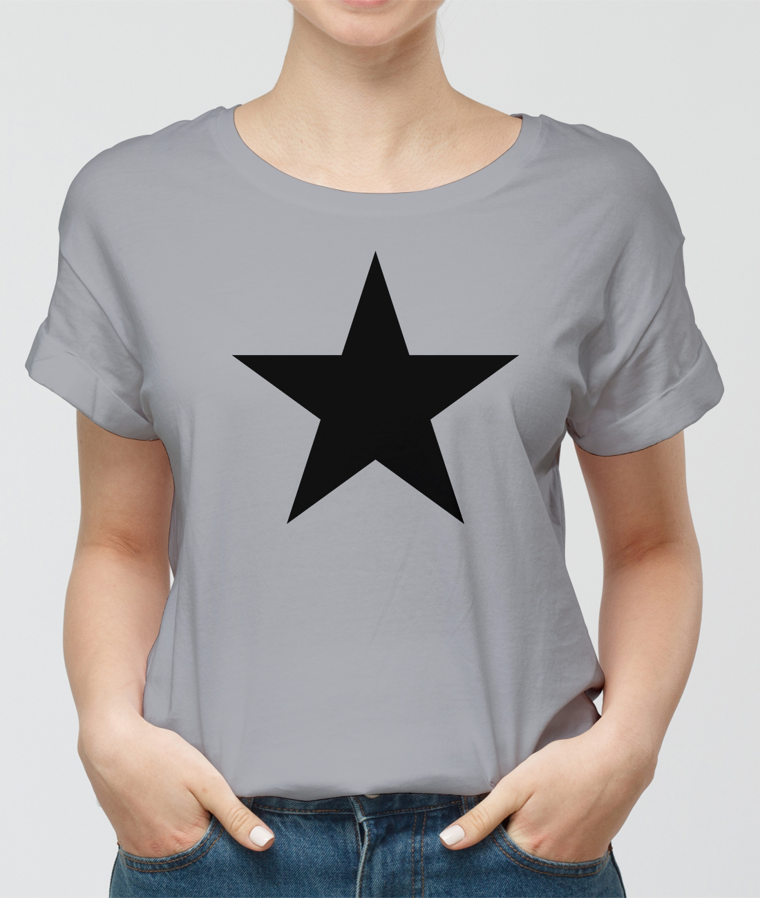 Černá hvězda tričko
