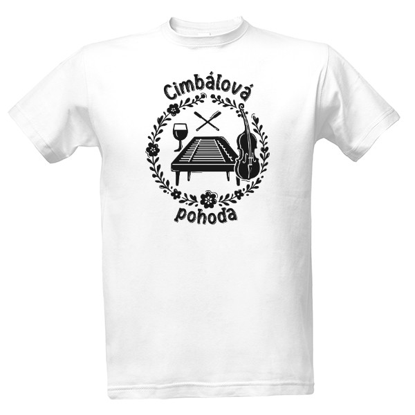 Tričko s potiskem Cimbálová pohoda