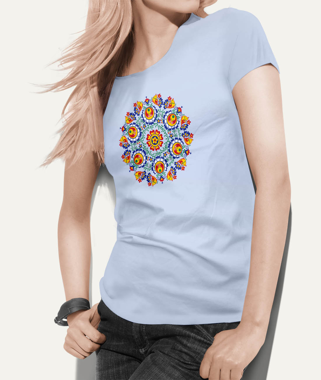 Womens tshirt Moravian pattern T-shirt