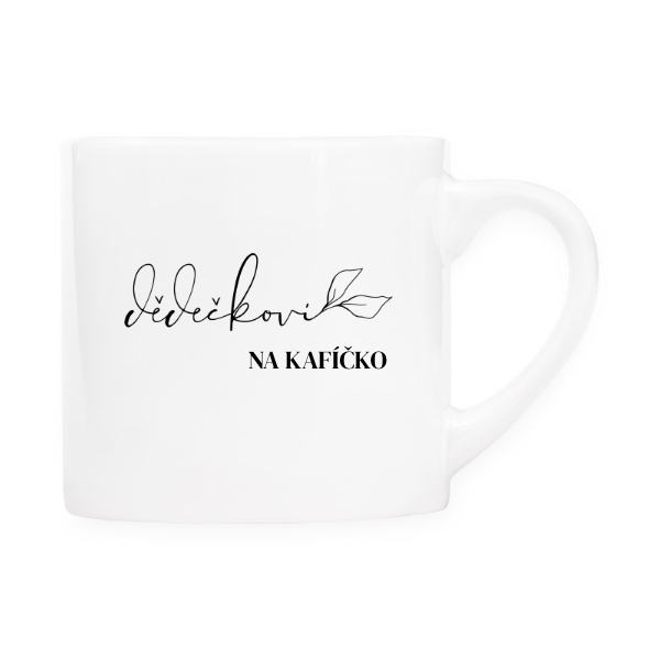 Hrnek espresso (Lungo) s potiskem Dědečkovi na kafíčko upravitelný text