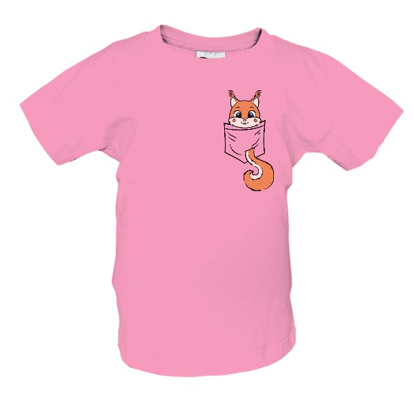 Detské tričko s veveričkou