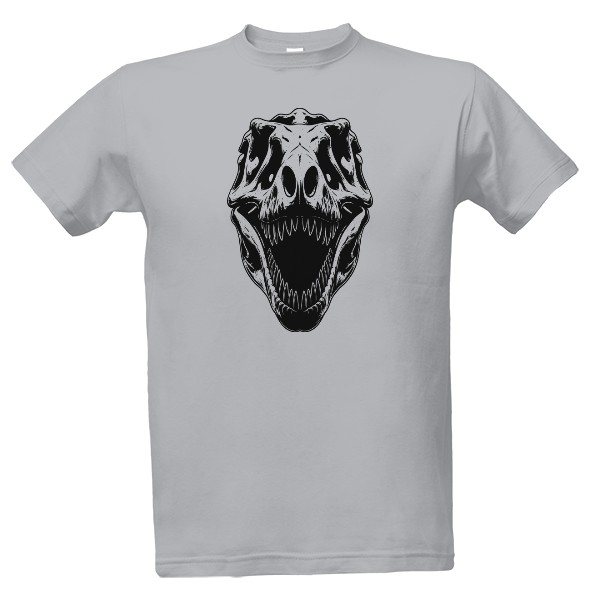Tričko s potiskem dinosaurus lebka
