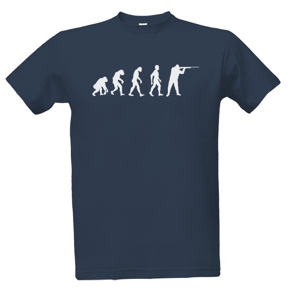 Tričko s potiskem Evoluce tričko zbraň