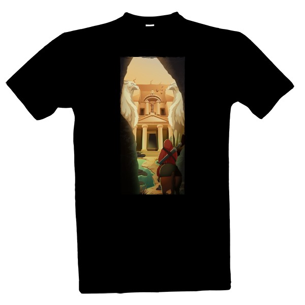 Fantasy tričko staroveký chrám