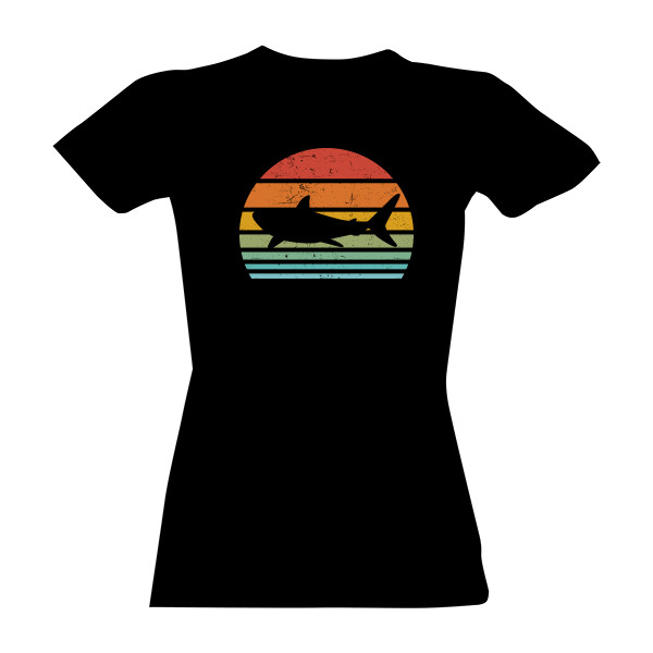 Fish Tshirt Shark Retro T-shirt