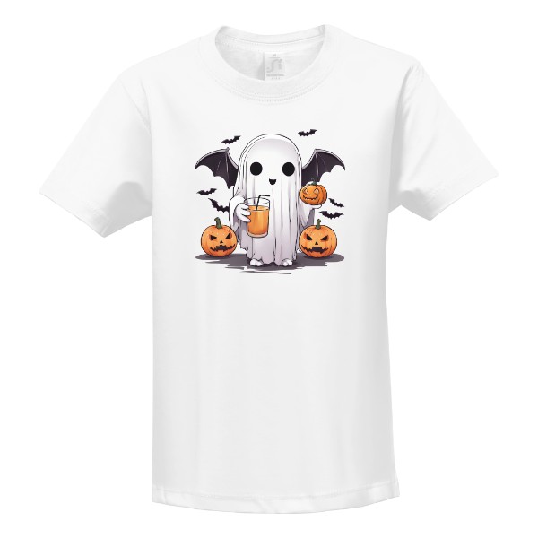 Tričko s potlačou Halloween tričko duch tekvice