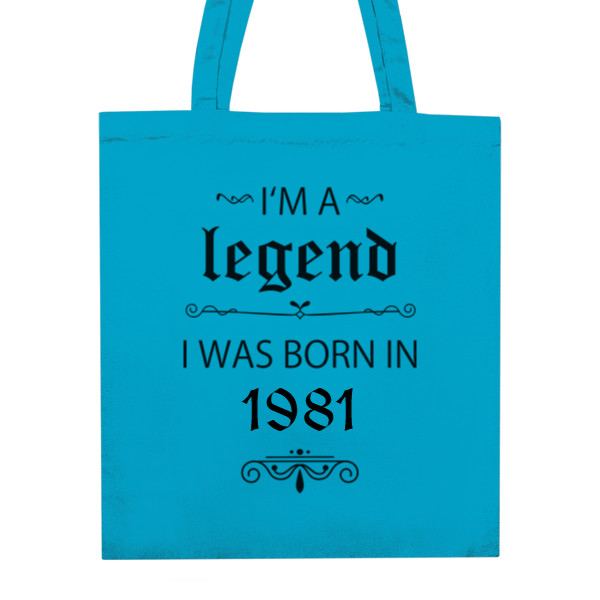 Taška z bio bavlny s potlačou I'm a legend