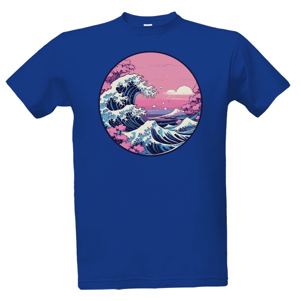 Tričko s potlačou Japanese wave
