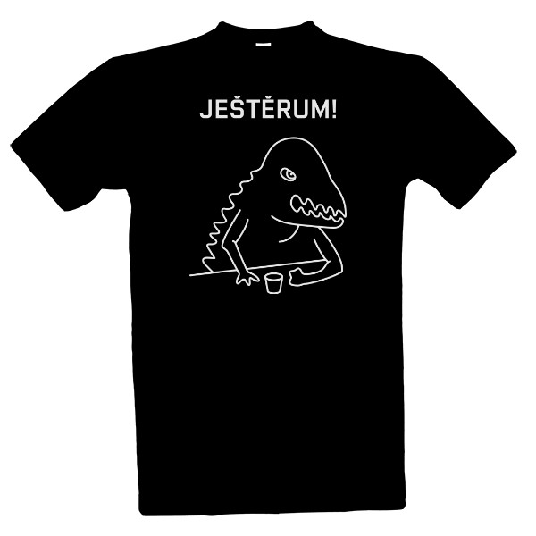 Tričko s potiskem JEŠTĚRUM! 