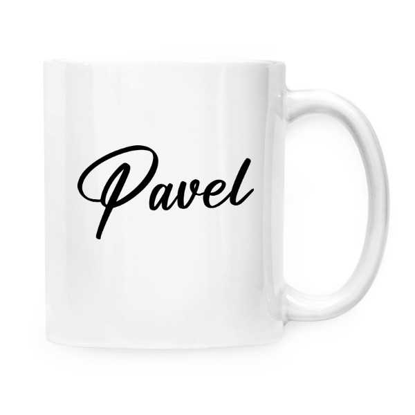 Hrnek malý bílý s potiskem Jméno Pavel hrnek