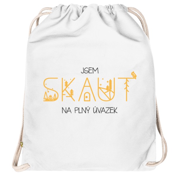 Vak na záda Organic  s potiskem Jsem skaut na plný úvazek