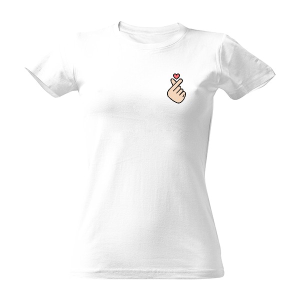 Tričko s potiskem korejský symbol lásky