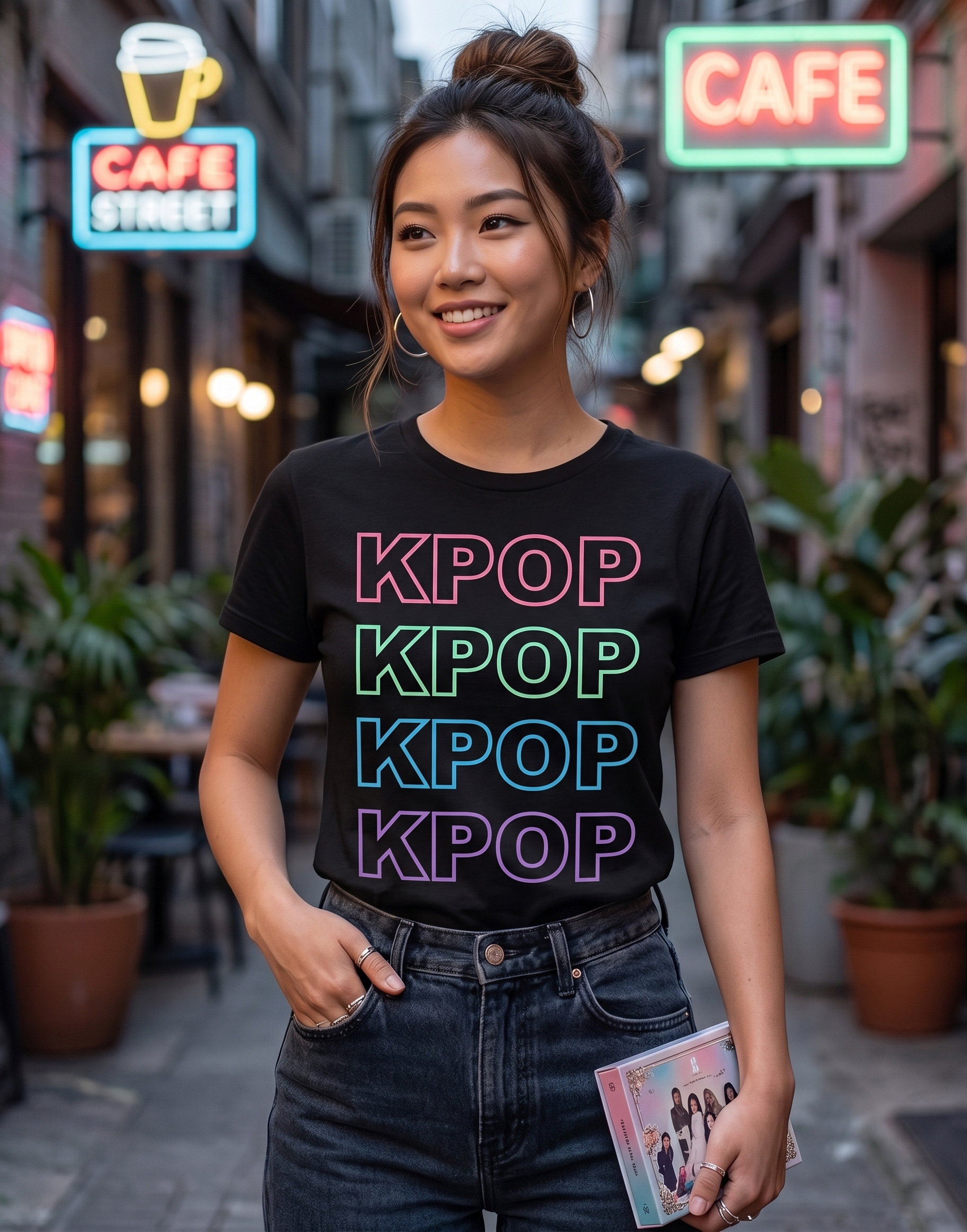 Tričko s potiskem kpop