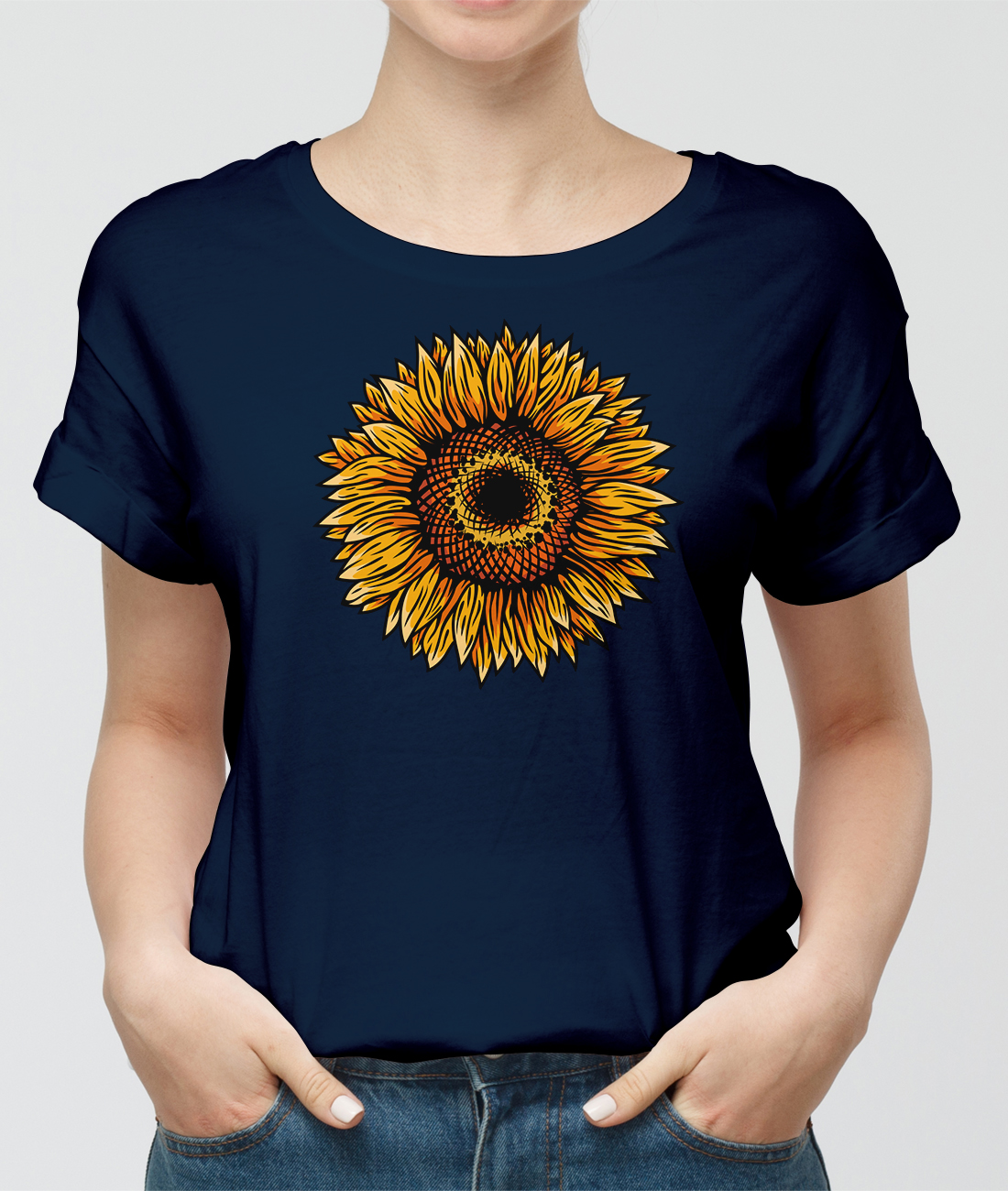 Letné tričko slnečnica