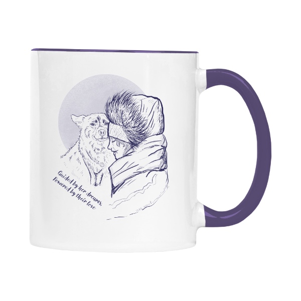 Cup colourful s potiskem Mushing girl power