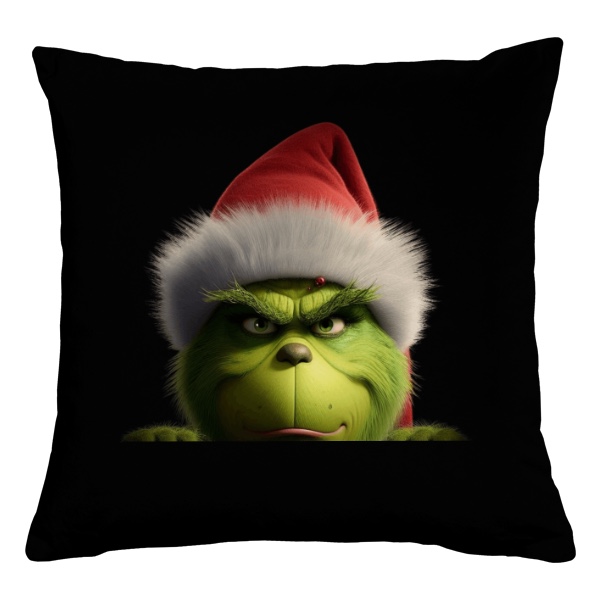 Vankúš bavlnený s potlačou Nakukující Grinch 4
