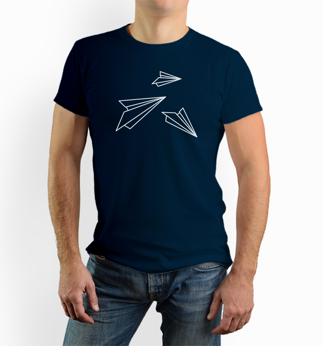 Tričko s potlačou Papierové lietadlo tričko