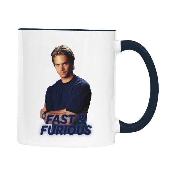 Cup colourful s potiskem Paul Walker - Fast and Furious