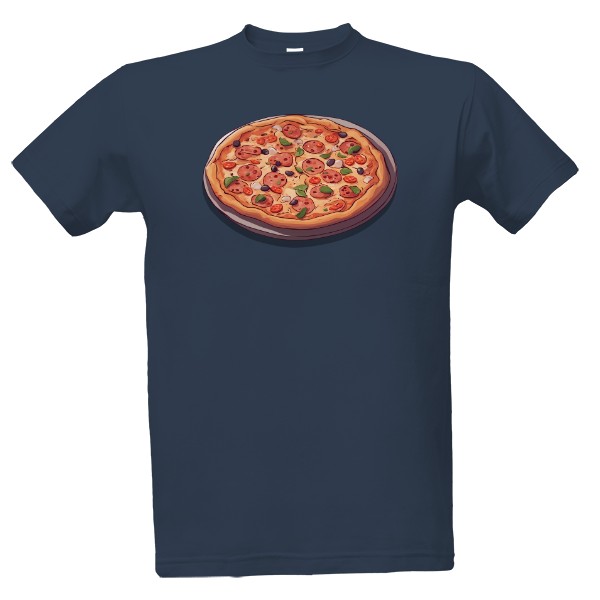 Tričko s potiskem pizza pizzerie