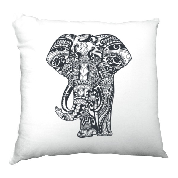 Pillow with elephant