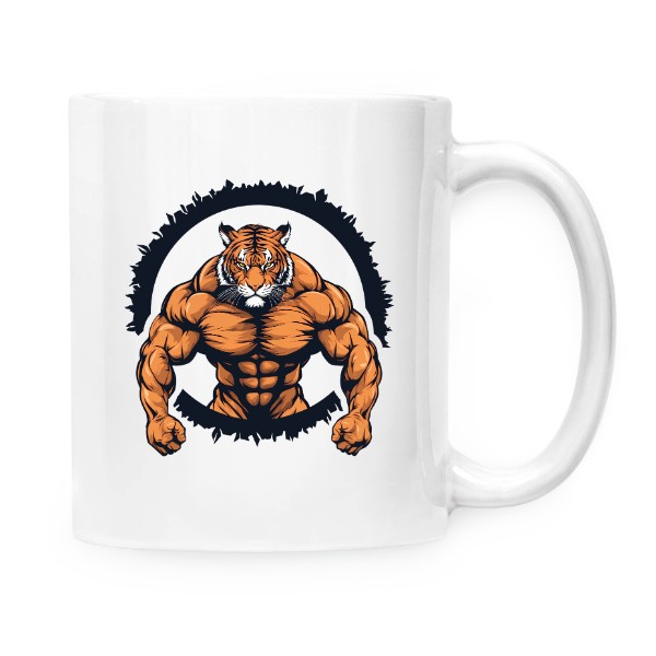 Hrnek malý bílý s potiskem posilování