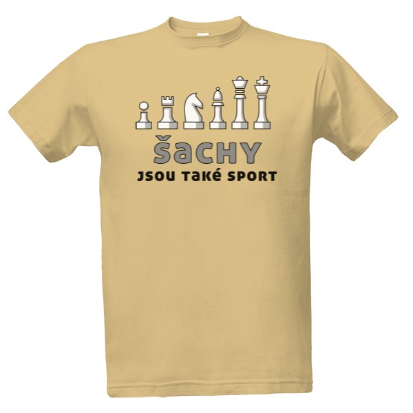 Tričko s potlačou šach