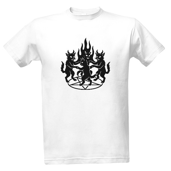 Tričko s potlačou Satanic Cat