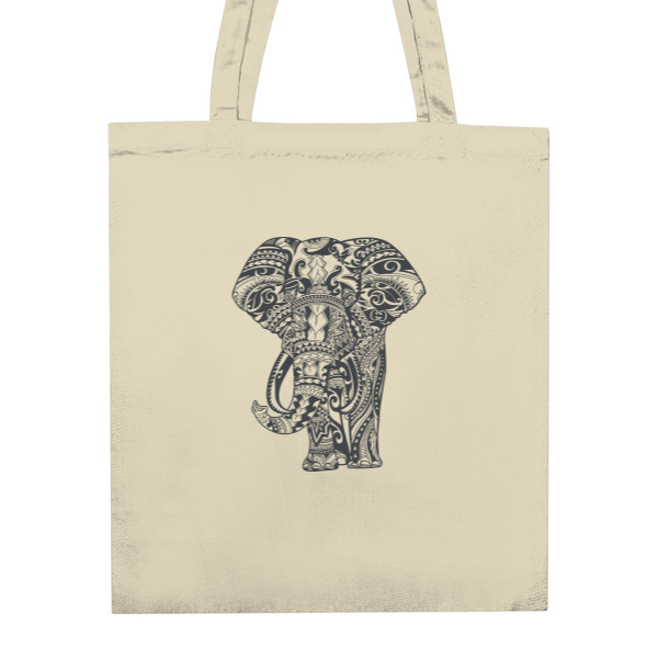 Unisex Cotton Bag s potiskem Shopping bag elephant