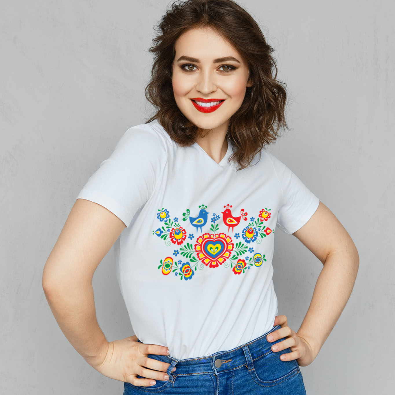 Tričko s potlačou Slovácky folklórny ornament