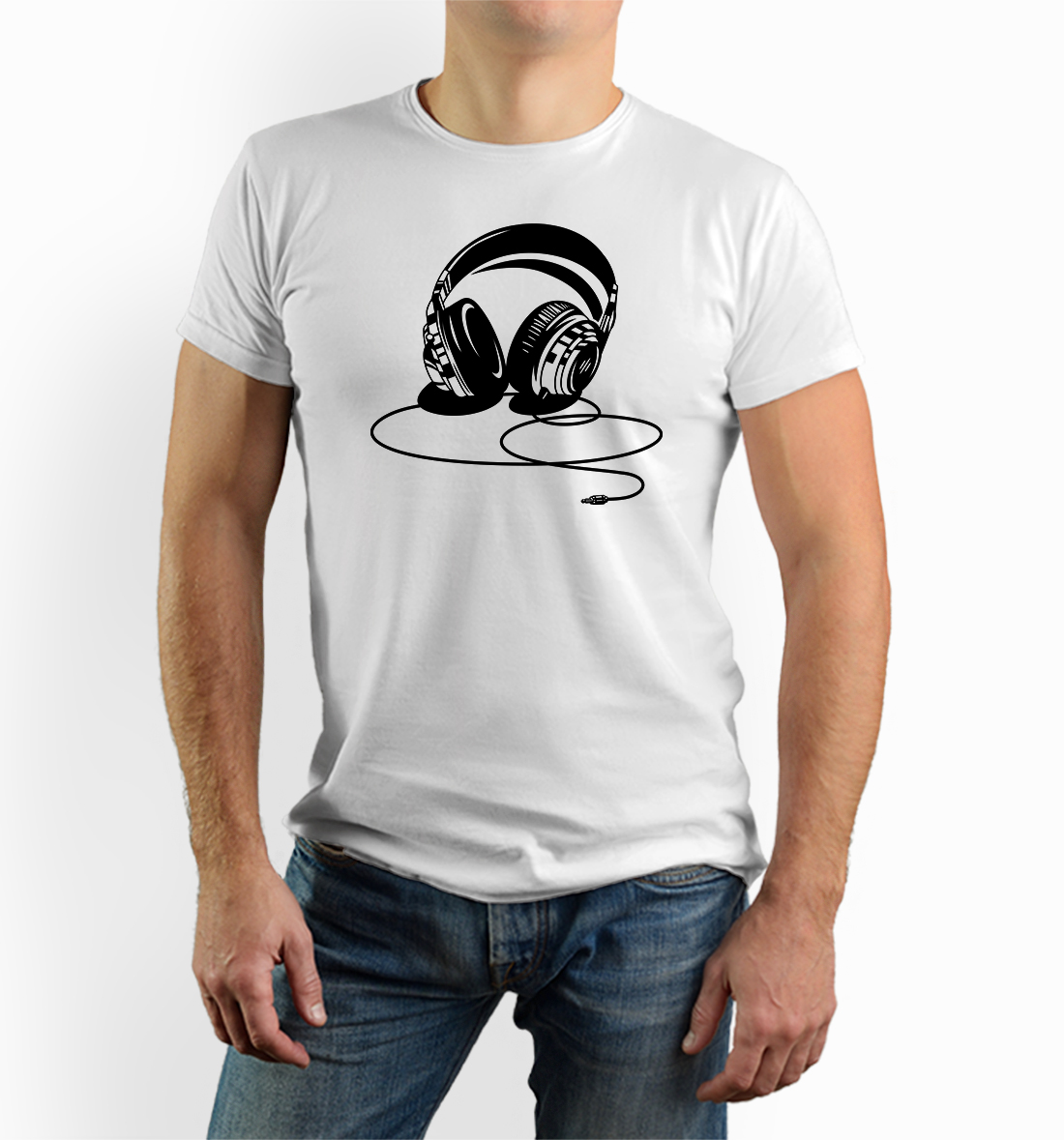 tričko slúchadlá hudba gamer headset