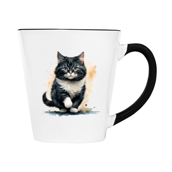 Hrnek kónický barevný s potiskem Už běžím