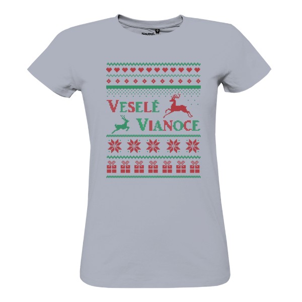 Tričko s potlačou Vianočný sveter