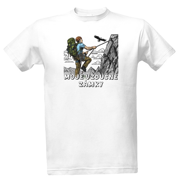 Tričko s potiskem Vzdušné zámky v terénu